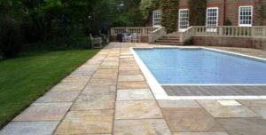 Sandstone Swimming Pool Tile After Cleaning