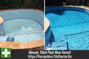 Mosaic Tiled Pool Deep Cleaned in the New Forest